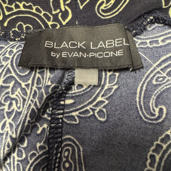 NWT Black Label -  Skirt by Evan Picone -  Women's Size Large - Navy/Lemoncello - Picture 2 of 5